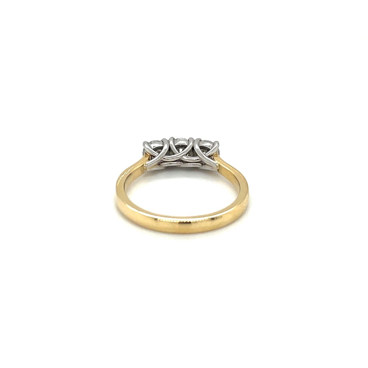18ct Yellow Gold Diamond Three-Stone Ring