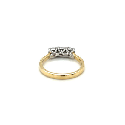 18ct Yellow Gold Diamond Three-Stone Ring