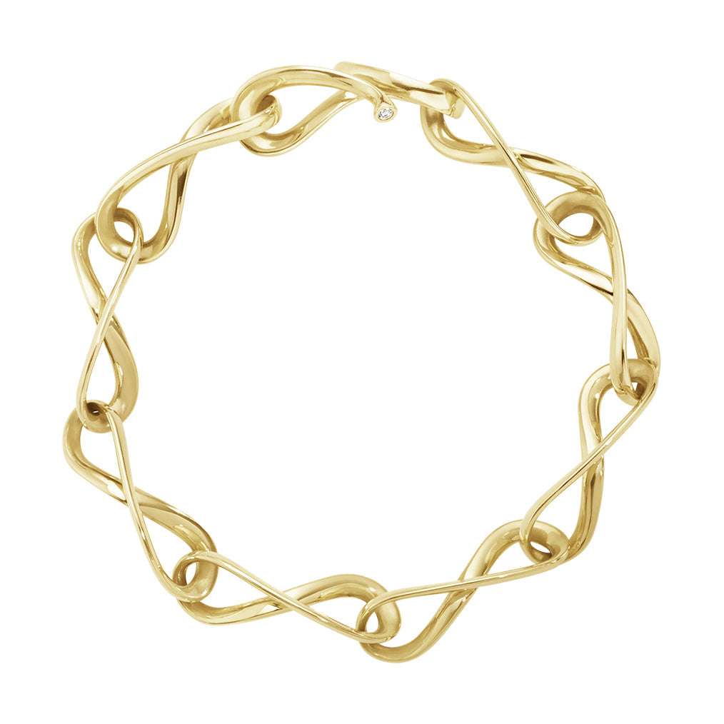 Yellow Gold Infinity Bracelet