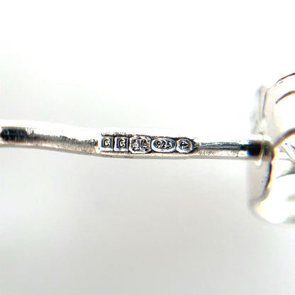 Silver Clover Stud Earrings