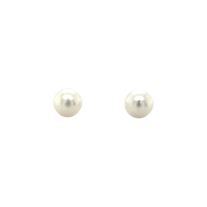9ct Yellow Gold Freshwater Pearl Stud Earrings (6-6.5mm)