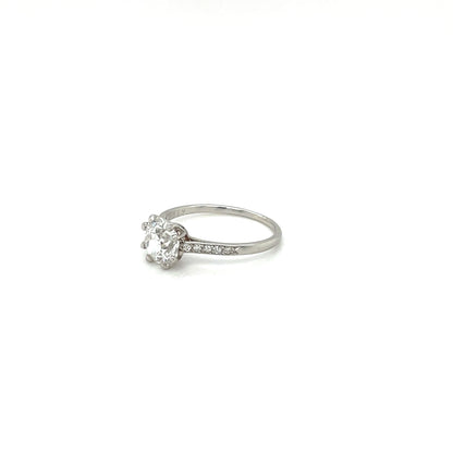 18ct White Gold Diamond Solitaire Ring