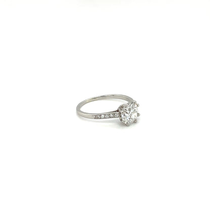 18ct White Gold Diamond Solitaire Ring