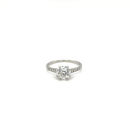 18ct White Gold Diamond Solitaire Ring
