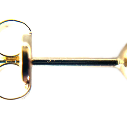 9ct Yellow Gold Ball Stud Earrings (4mm)