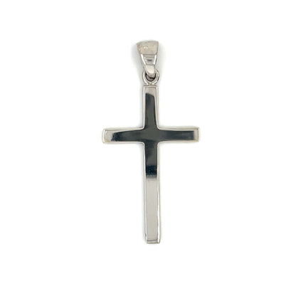 9ct White Gold Cross Pendant