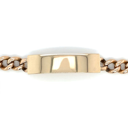 9ct Rose Gold ID bracelet