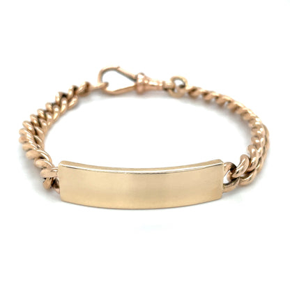 9ct Rose Gold ID bracelet