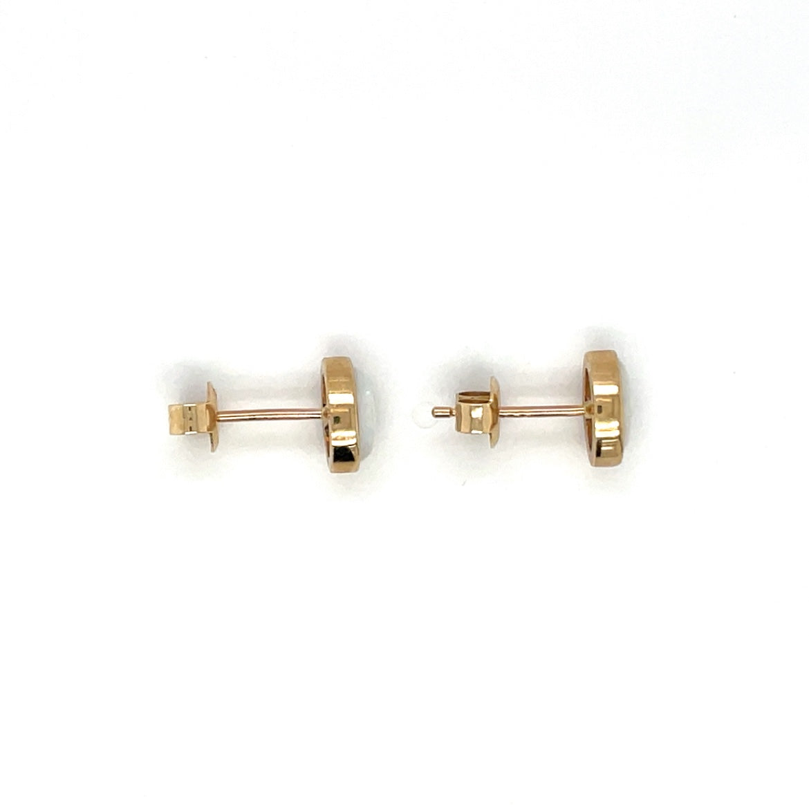 9ct Yellow Gold Opal Earrings