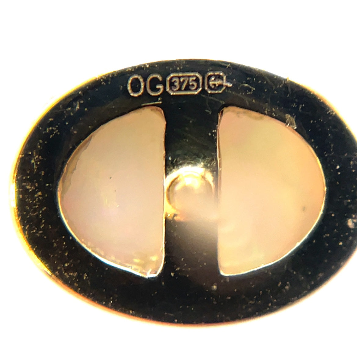9ct Yellow Gold Opal Earrings