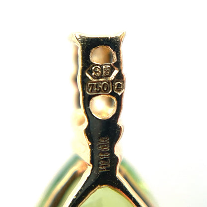 18ct Yellow Gold Peridot & Diamond Pendant