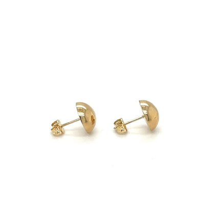 9ct Yellow Gold Domed Studs