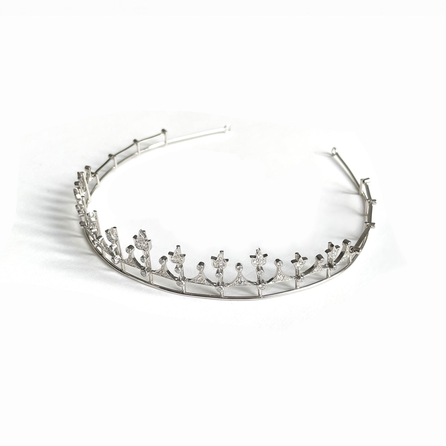 18ct White Gold Diamond Dainty Tiara