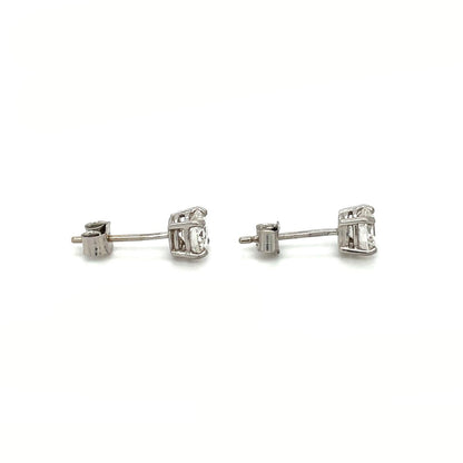 18ct White Gold Diamond Stud Earrings