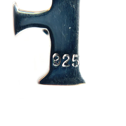 Silver 'F' Initial Slider Pendant & Chain (16-18")