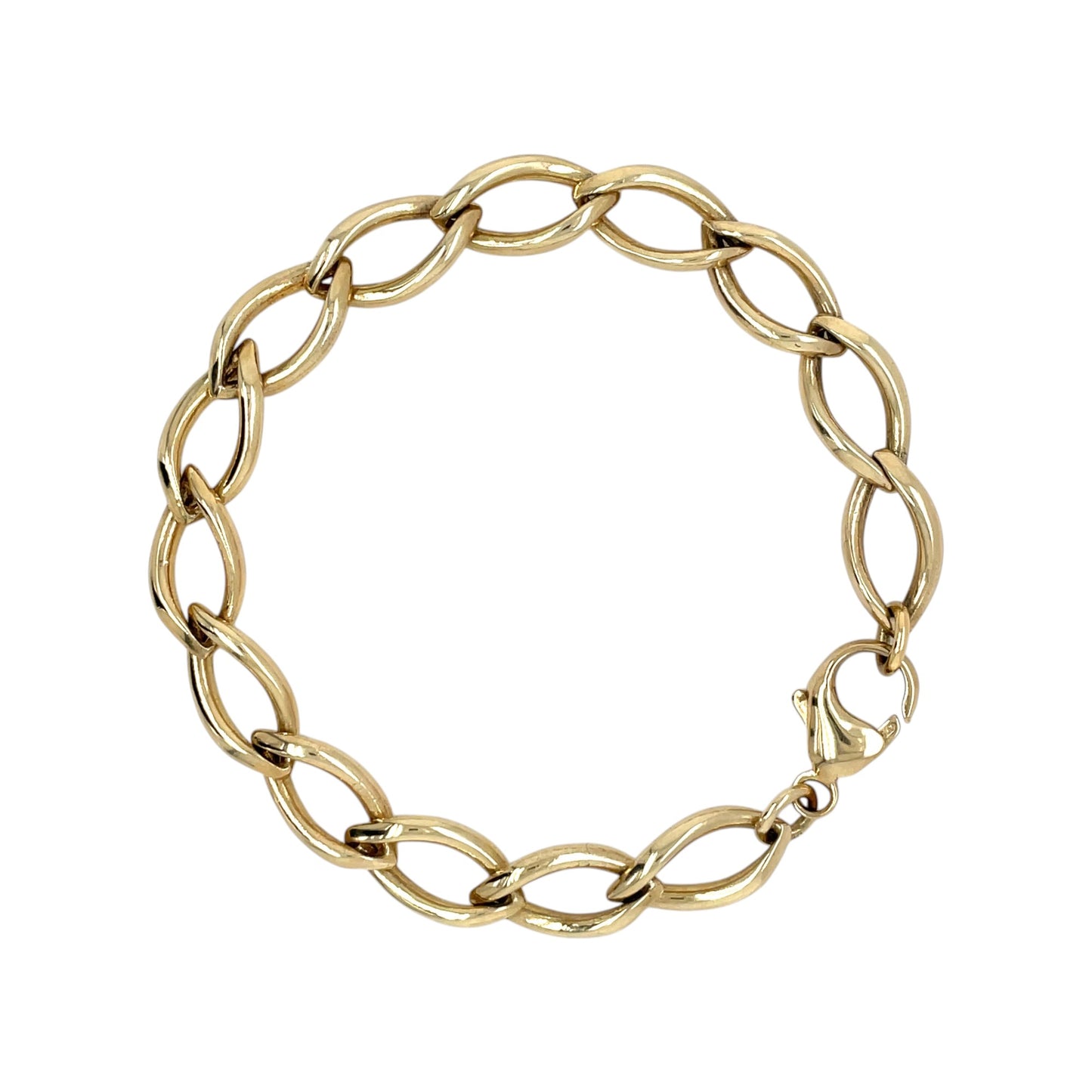 9ct Yellow Gold Echo Bracelet (7.5")