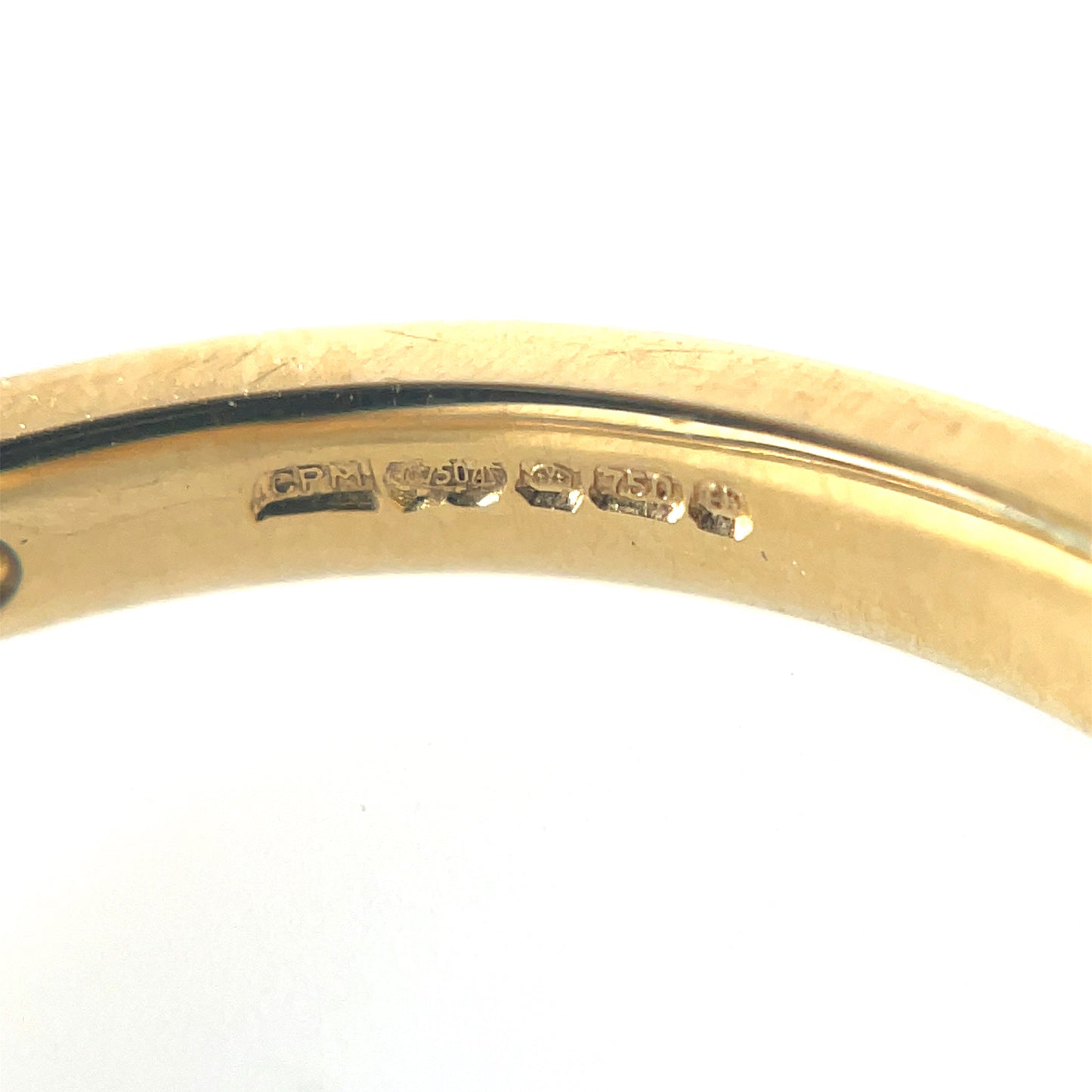 18ct Yellow Gold Thread & Grain-Set Diamond Eternity Ring
