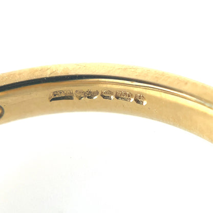 18ct Yellow Gold Thread & Grain-Set Diamond Eternity Ring