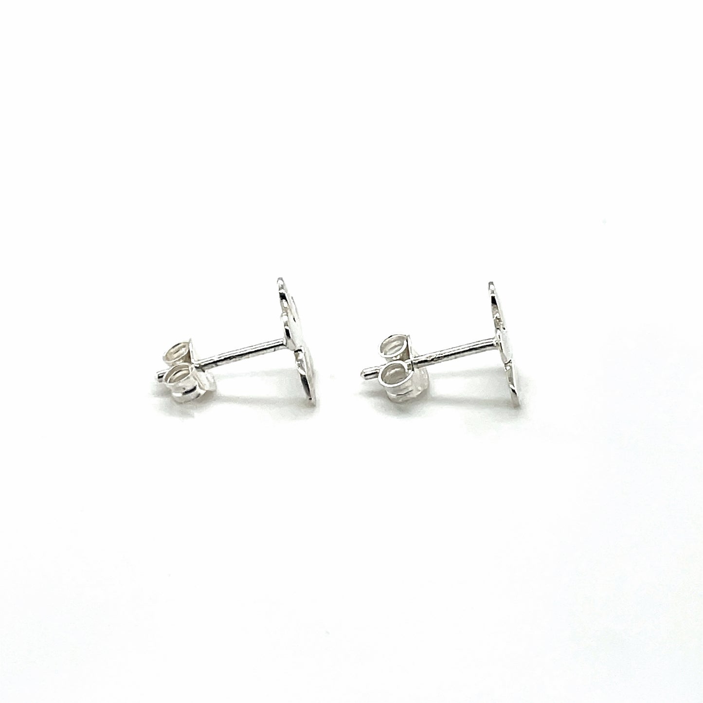 Silver Splat Earrings