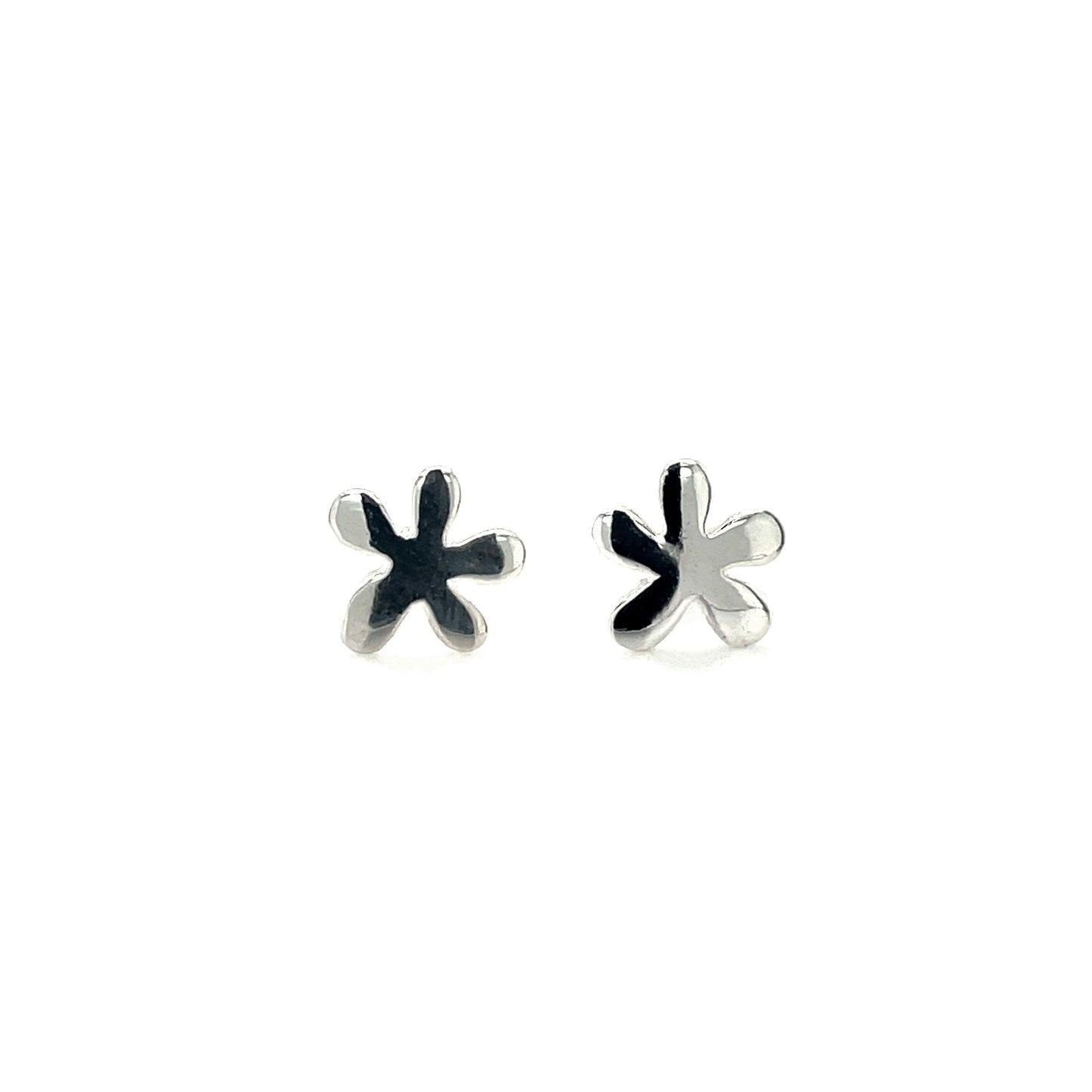 Silver Splat Earrings
