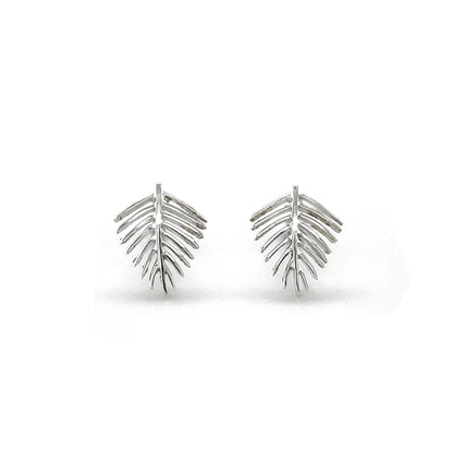 Silver Leaf Earrings