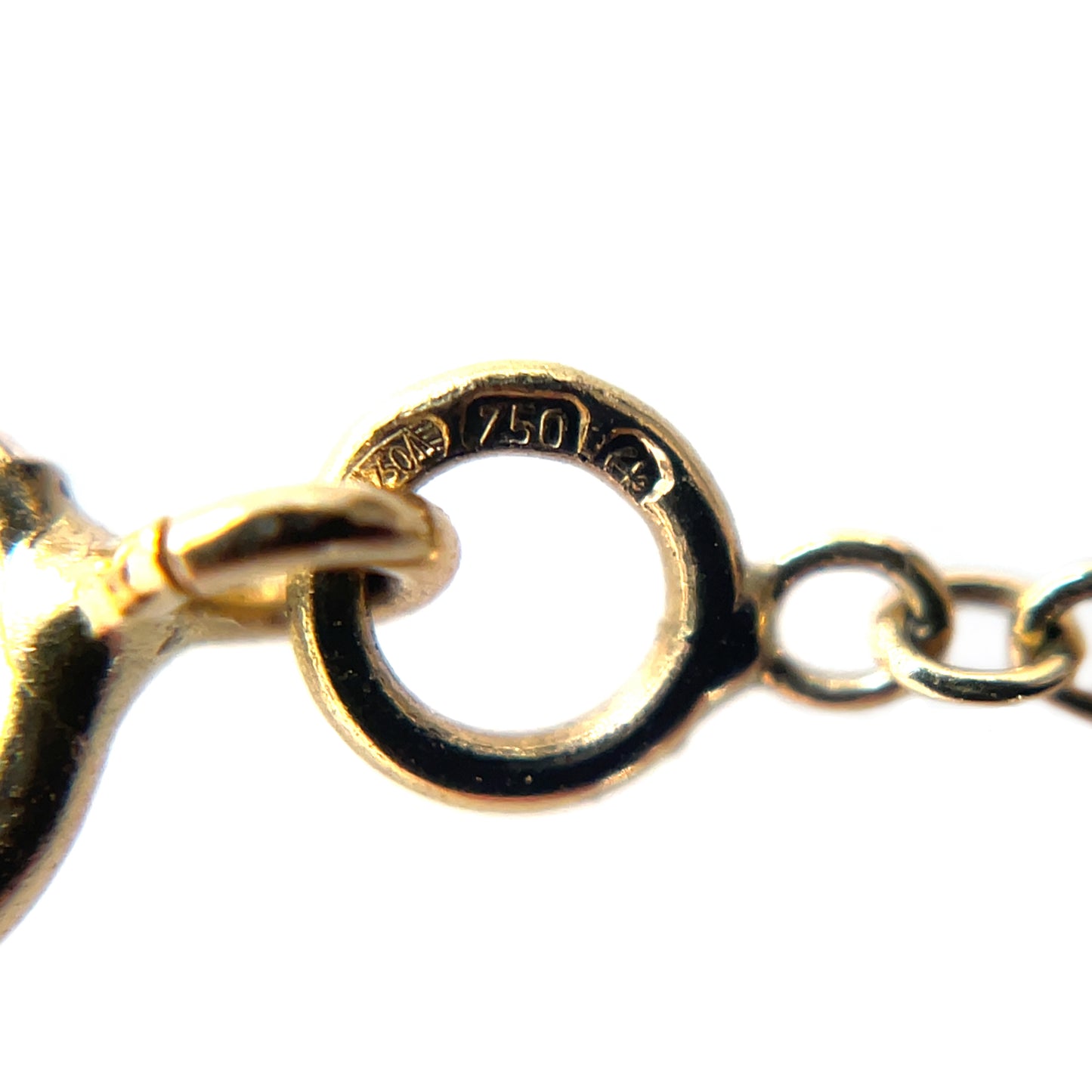 18ct Yellow Gold Freshwater Pearl Station Necklace