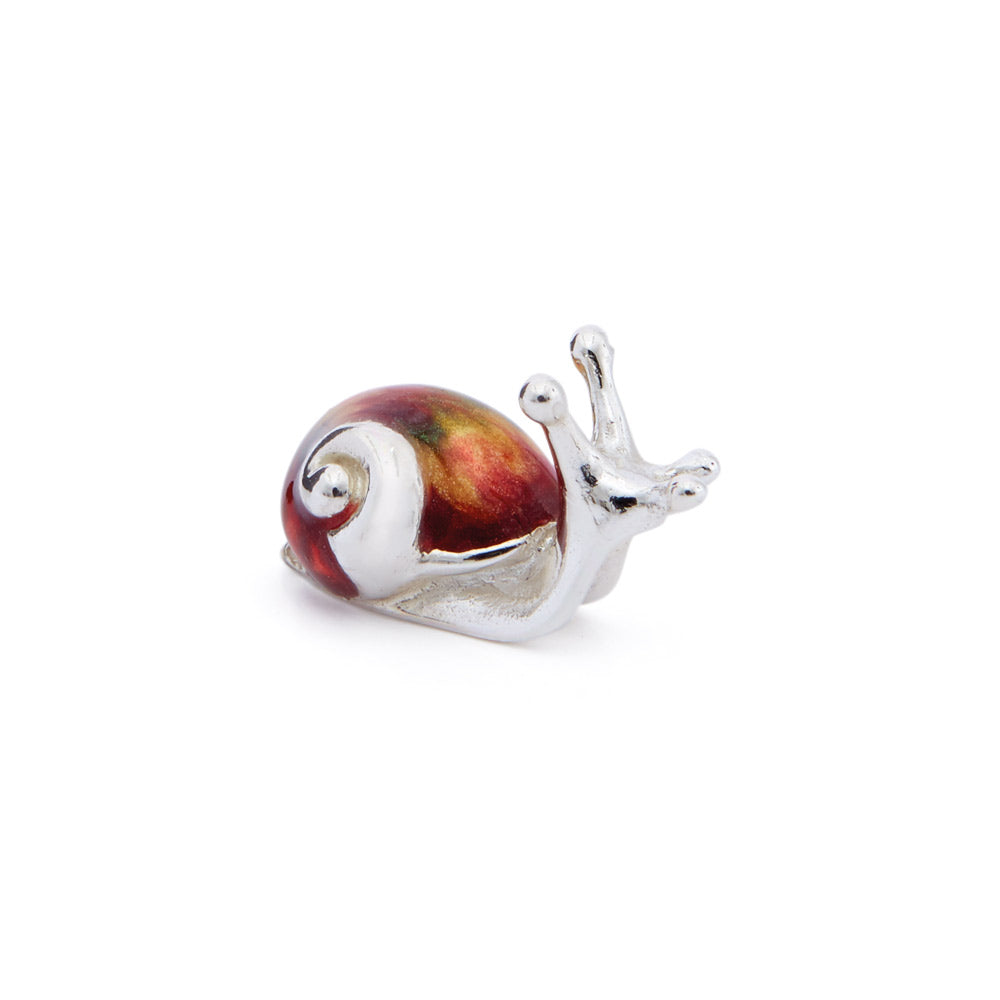 Saturno Silver & Enamel Very Small Snail