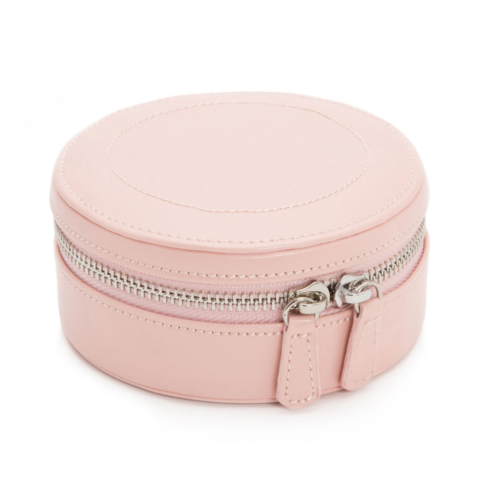 Wolf 1834 Sophia Round Zip Case (Rose Quartz)