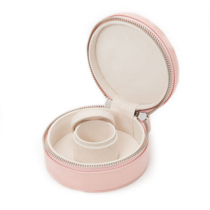 Wolf 1834 Sophia Round Zip Case (Rose Quartz)