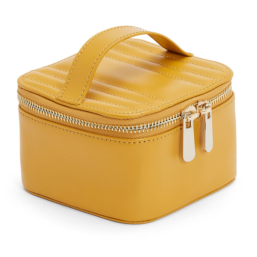 Wolf 1834 Maria Zip Jewellery Cube (Mustard)