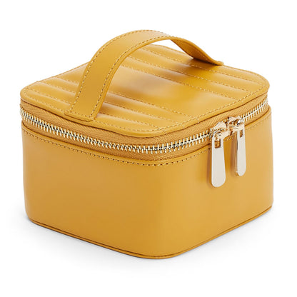 Wolf 1834 Maria Zip Jewellery Cube (Mustard)