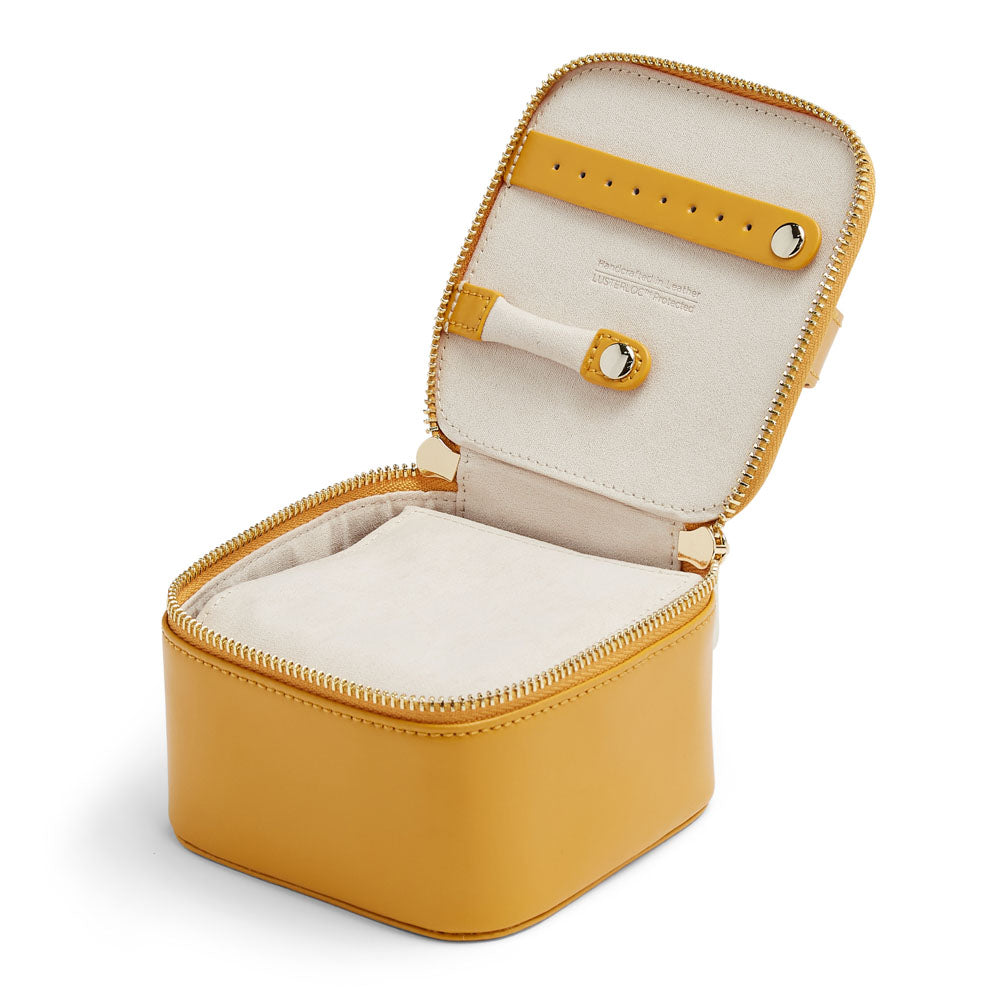 Wolf 1834 Maria Zip Jewellery Cube (Mustard)