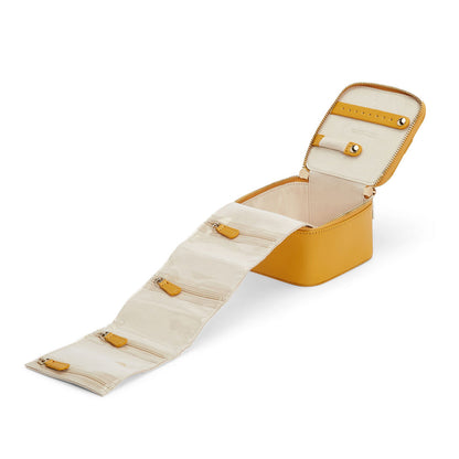 Wolf 1834 Maria Zip Jewellery Cube (Mustard)