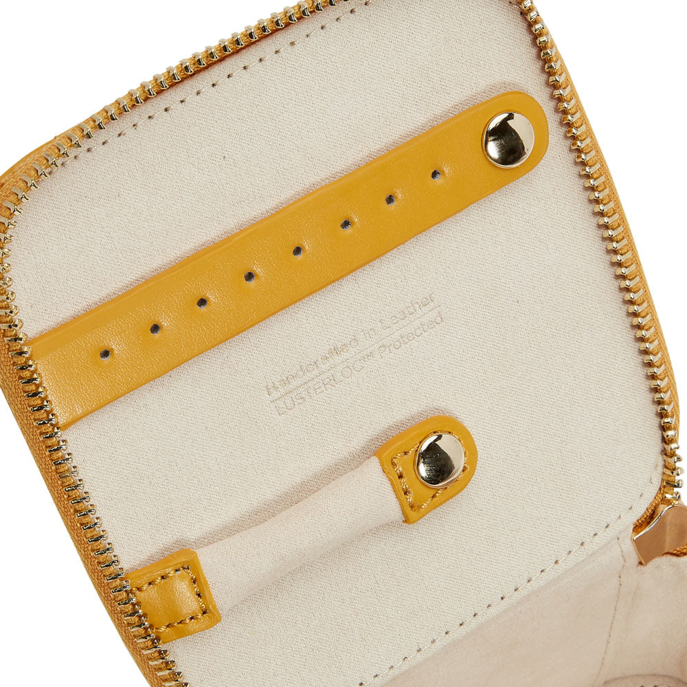Wolf 1834 Maria Zip Jewellery Cube (Mustard)
