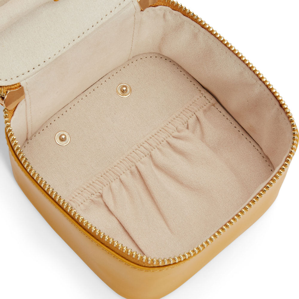 Wolf 1834 Maria Zip Jewellery Cube (Mustard)