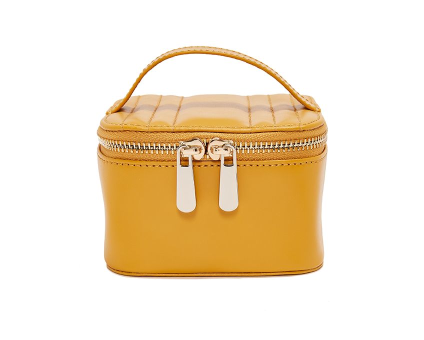 Wolf 1834 Maria Zip Jewellery Cube (Mustard)