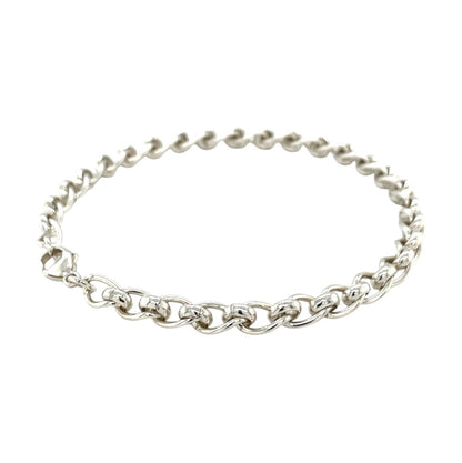 Silver Florentine Bracelet (8")