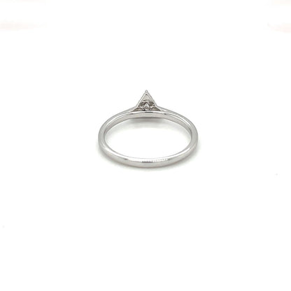 Platinum Triangle Diamond Cluster Ring