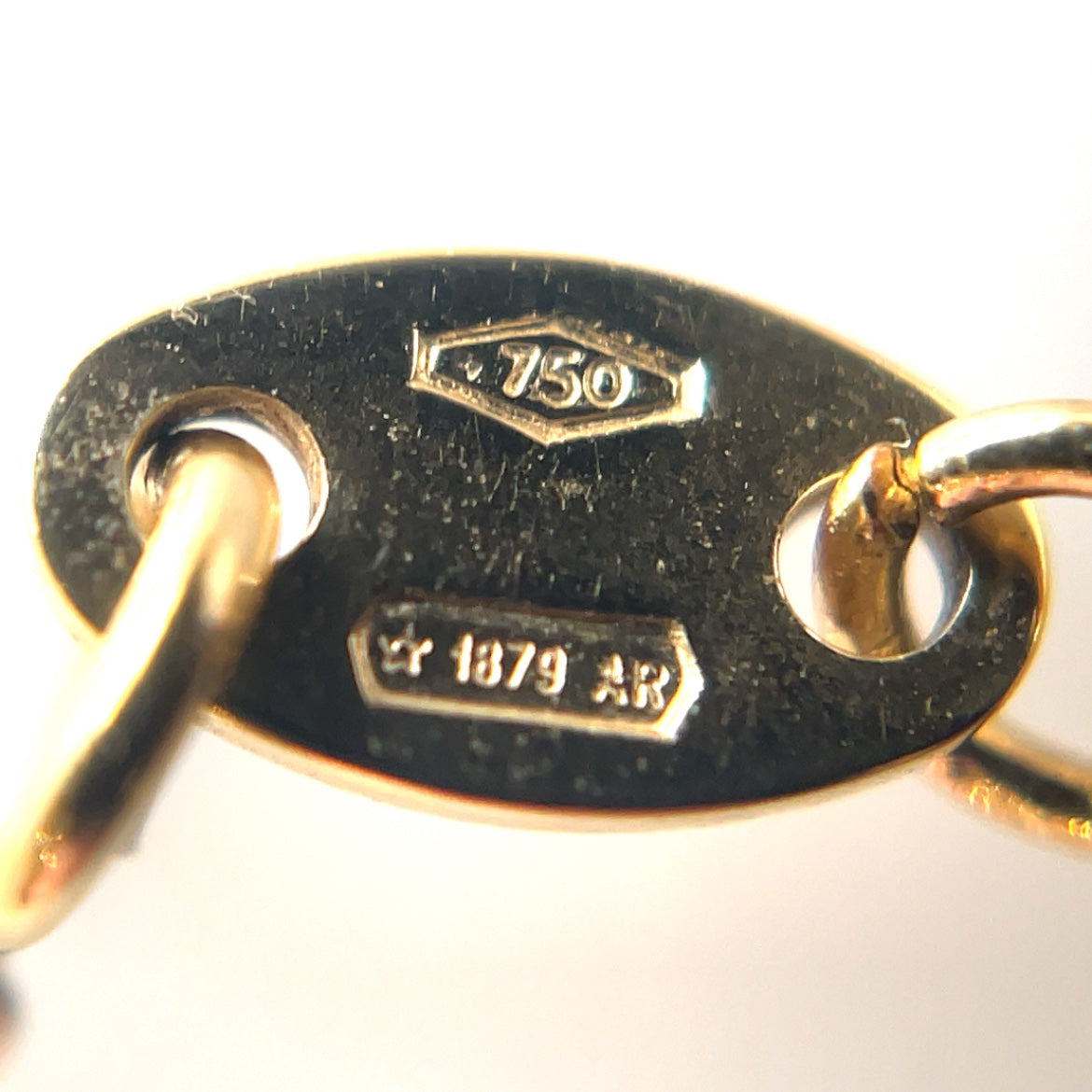 18ct Yellow Gold Diamond Station Necklace (16-18")