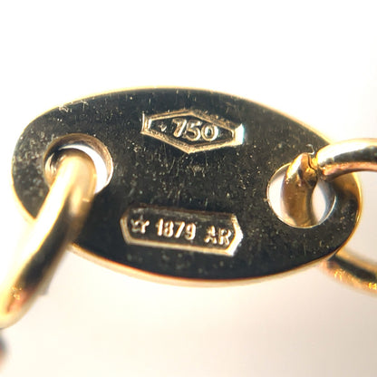 18ct Yellow Gold Diamond Station Necklace (16-18")