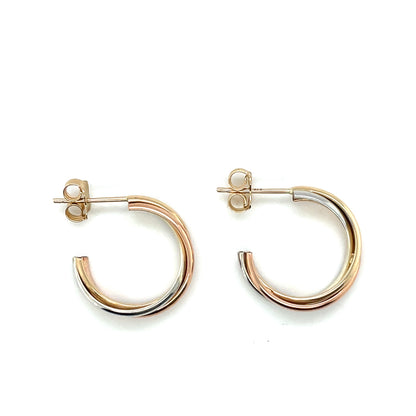 9ct Mixed Gold Russian Style Earrings
