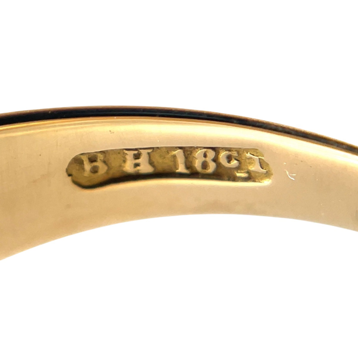 18ct Yellow Gold Old-Cut Diamond Gypsy Ring (S)