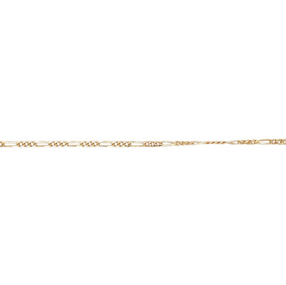9ct Yellow Gold Filed Figaro Chain Necklace (18")