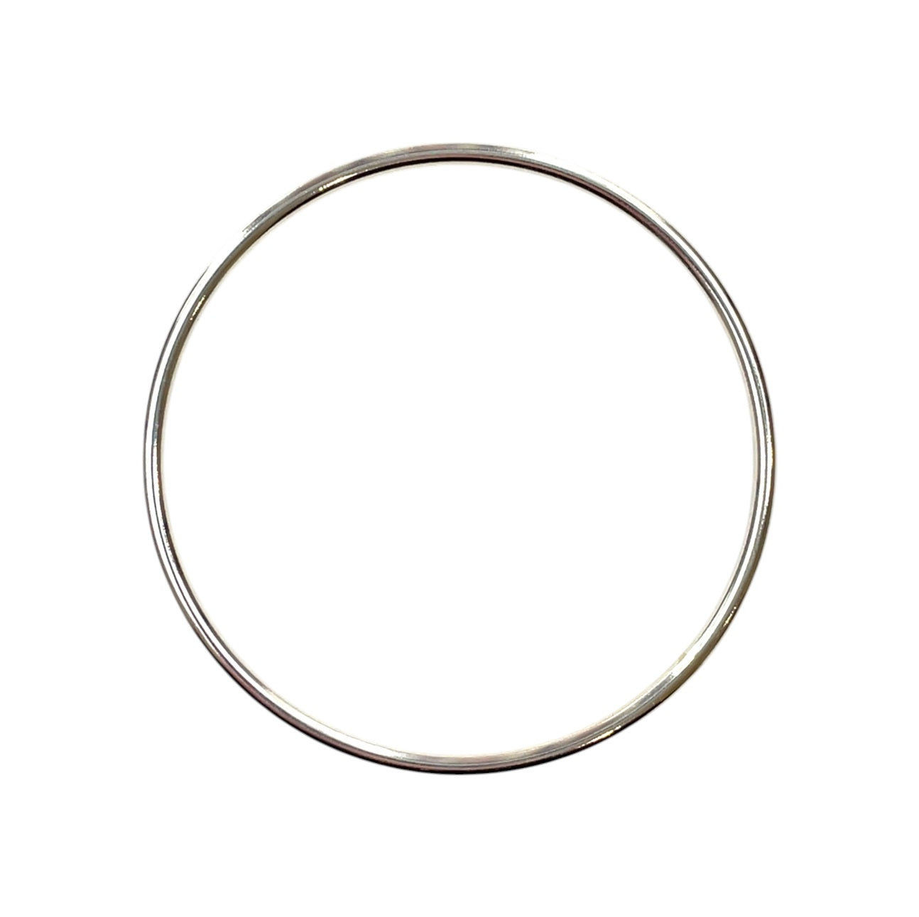 Silver Round Bangle