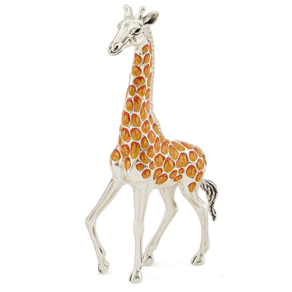 Saturno Silver & Enamel Large Giraffe