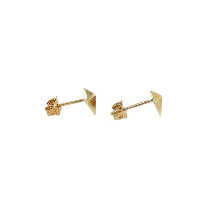 9ct Yellow Gold Kite Stud Earrings