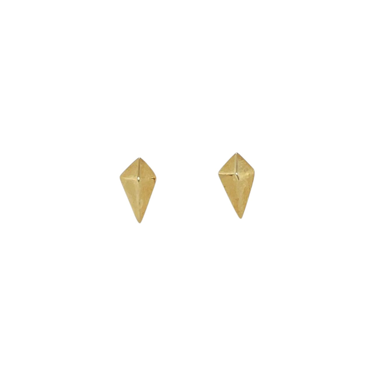 9ct Yellow Gold Kite Stud Earrings