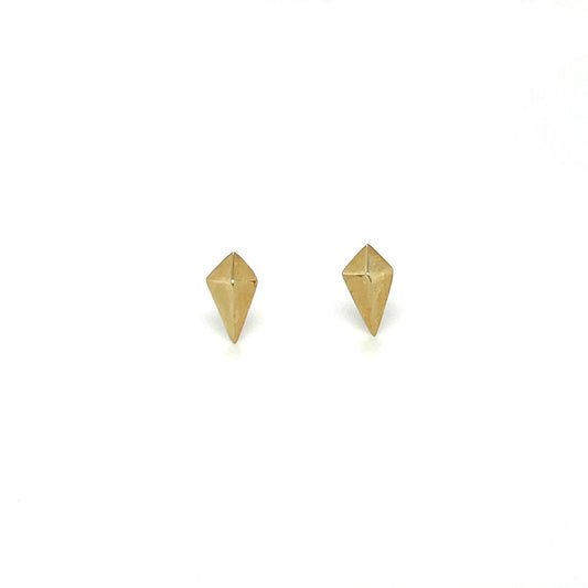 9ct Yellow Gold Kite Stud Earrings