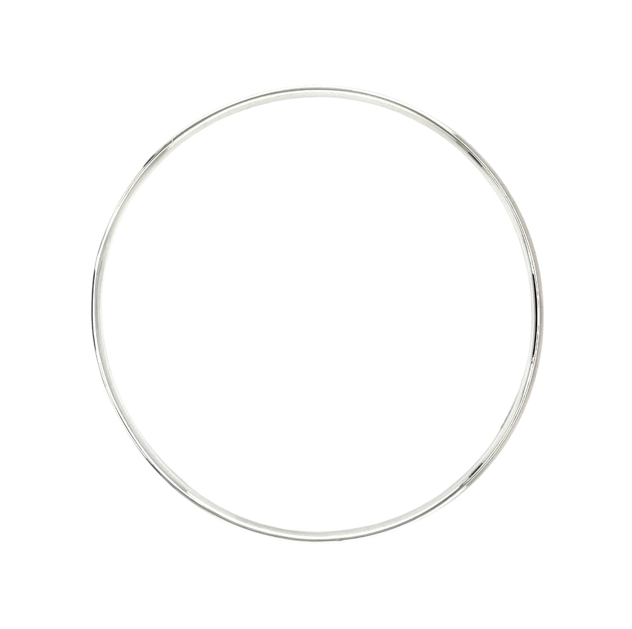 Silver Thin Court Bangle