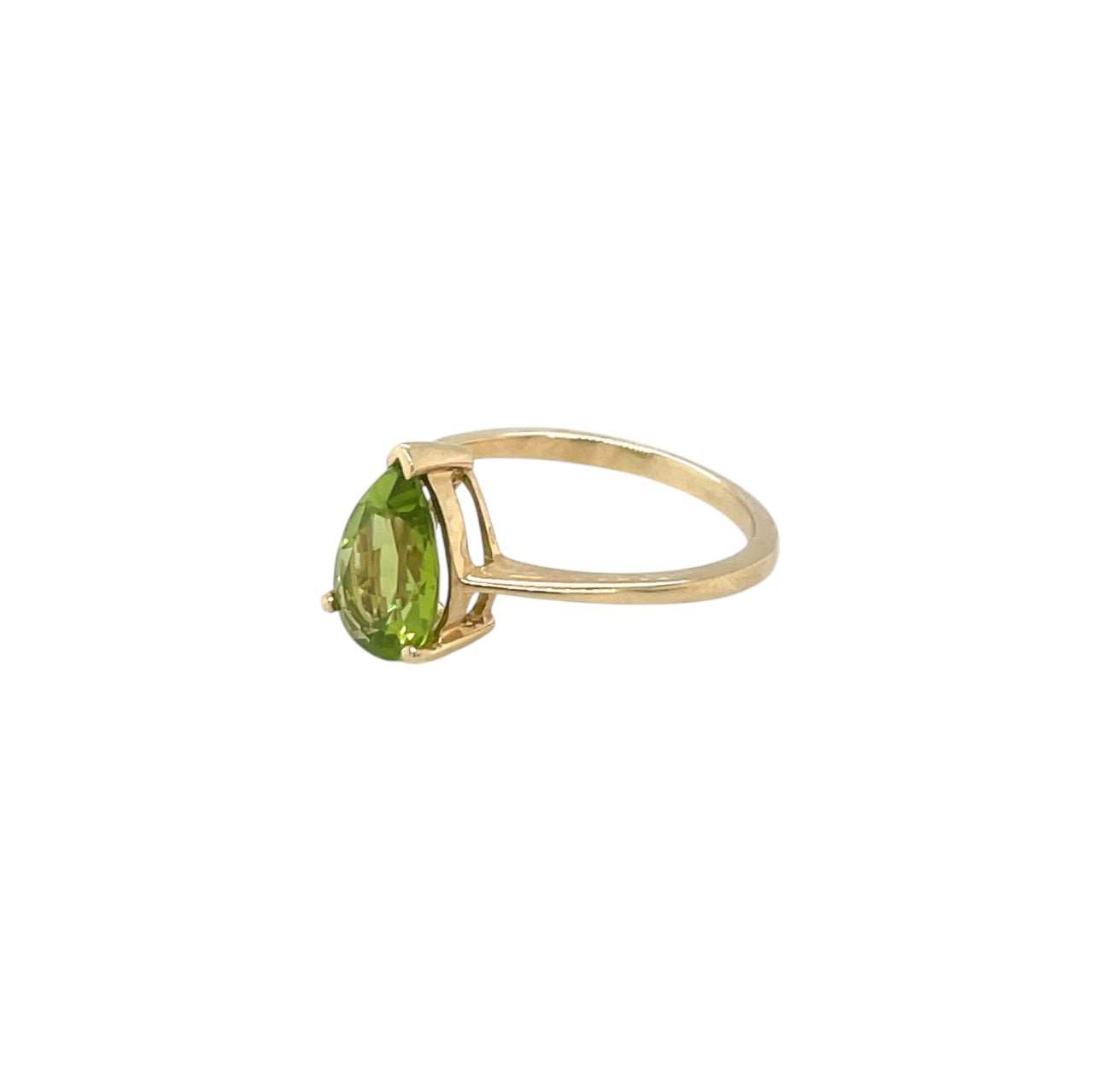 9ct Yellow Gold Peridot Ring (M1/2)
